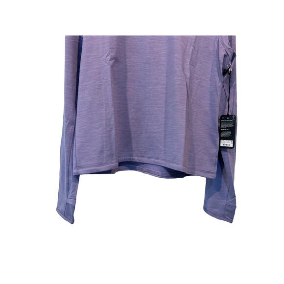 Allbirds Top Wmns Small Quarter Zip Pullover Sweatshirt Mid Layer Run Purple NEW - Picture 5 of 13